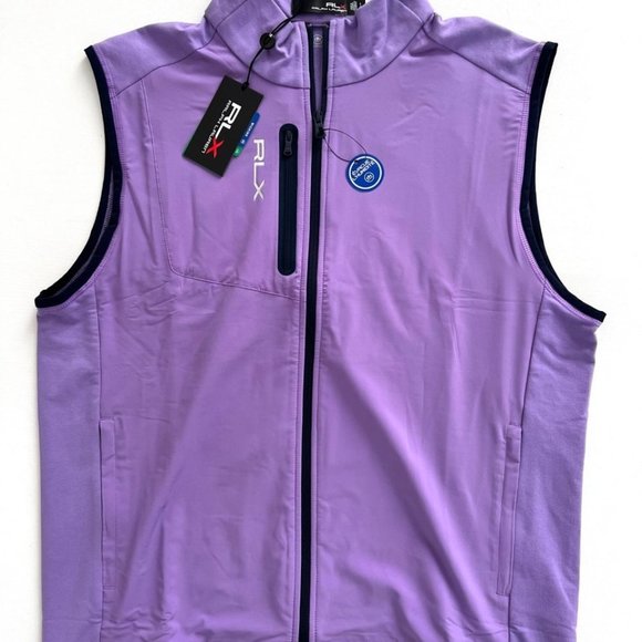 RLX  Ralph Lauren Zip Tech Vest Purple Martin - Picture 3 of 5